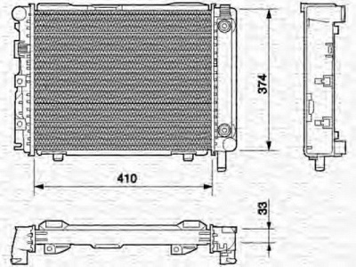 MAGNETI MARELLI 350213537000 -  Радиатор, охлаждение двигателя